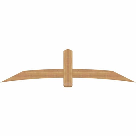 Ekena Millwork Bellingham Timber Gable Bracket, Western Red Cedar, 84"W x 21"H x 1 1/2"D x 5 1/2"F, 6/12 Pitch GBW084X21X0206BEL00SWR
